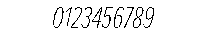 Proxima Soft Extra Condensed Thin Italic Font OTHER CHARS
