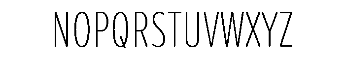 Proxima Soft Extra Condensed Thin Font UPPERCASE