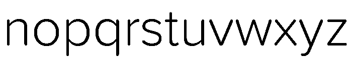 Proxima Soft Light Font LOWERCASE
