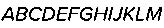 Proxima Soft Medium Italic Font UPPERCASE