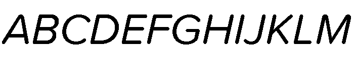 Proxima Soft Regular Italic Font UPPERCASE