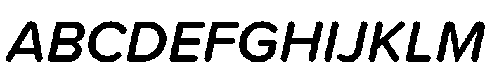 Proxima Soft Semi Bold Italic Font UPPERCASE