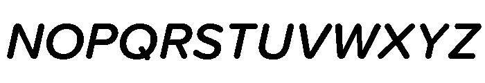Proxima Soft Semi Bold Italic Font UPPERCASE