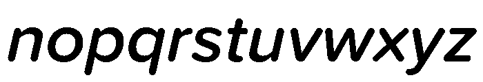 Proxima Soft Semi Bold Italic Font LOWERCASE