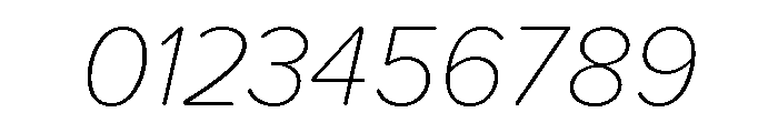 Proxima Soft Thin Italic Font OTHER CHARS