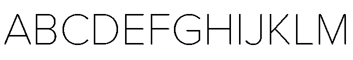 Proxima Soft Thin Font UPPERCASE