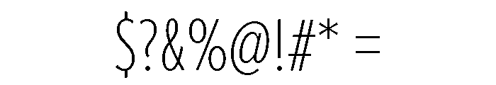 Proxima Vara Font OTHER CHARS