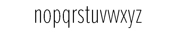 Proxima Vara Font LOWERCASE