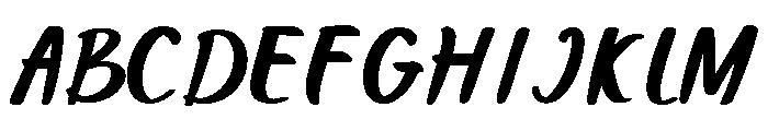 PS Hustlepen Font UPPERCASE