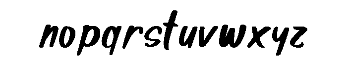 PS Hustlepen Font LOWERCASE