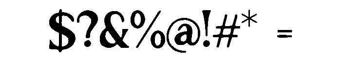 Psalm_Script Font OTHER CHARS