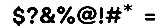 Psychedelic Rounded Font OTHER CHARS