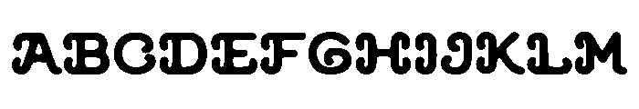 Psychedelic Rounded Font UPPERCASE