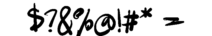 Psycho Script Font OTHER CHARS
