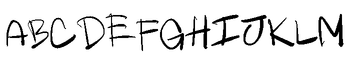 Psycho Script Font UPPERCASE