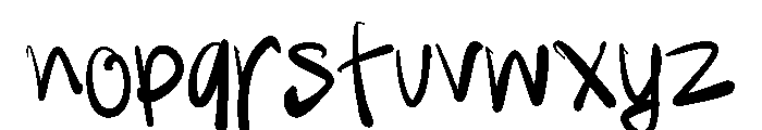 Psycho Script Font LOWERCASE
