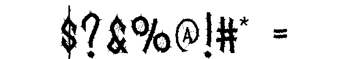 Psychodrama Font OTHER CHARS