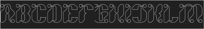 PSYCHE AND LOGOS-Hollow-Inverse otf (400) Font UPPERCASE
