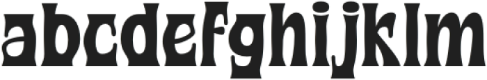 Psychedelic Reminiscent Regular otf (400) Font LOWERCASE