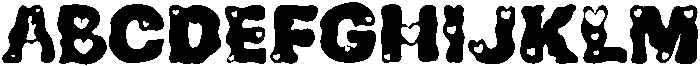 Psychedelic craz luv Regular otf (400) Font UPPERCASE