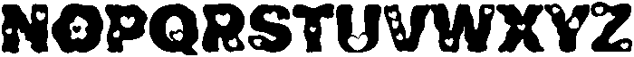Psychedelic craz luv Regular otf (400) Font UPPERCASE