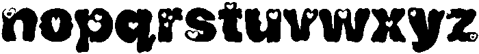 Psychedelic craz luv Regular otf (400) Font LOWERCASE