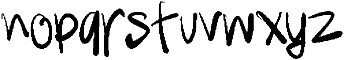 Psycho Script Regular otf (400) Font LOWERCASE