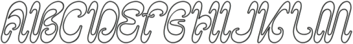 Psychodelic Outline Regular otf (400) Font UPPERCASE
