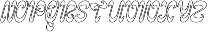 Psychodelic Outline Regular otf (400) Font UPPERCASE