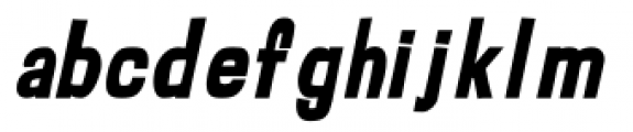 Psychatronic Bold Oblique Font LOWERCASE