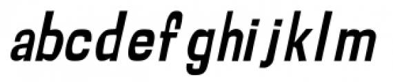 Psychatronic Oblique Font LOWERCASE