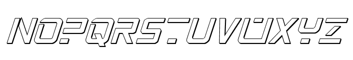 PsYonic VII 3D Italic Font UPPERCASE