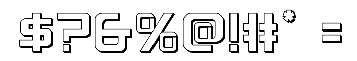 PsYonic VII 3D Regular Font OTHER CHARS