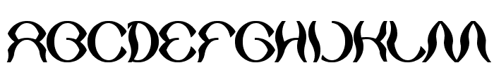 psychedelic Font UPPERCASE