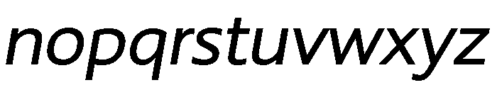 PSL Ornanong Pro Demibold Italic Font LOWERCASE