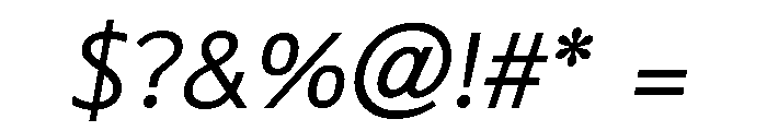 PSL Ornanong Pro Italic Font OTHER CHARS