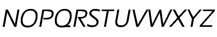 PSL Ornanong Pro Italic Font UPPERCASE