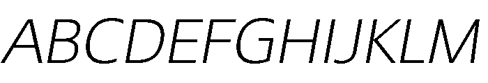 PSL Ornanong Pro Light Italic Font UPPERCASE