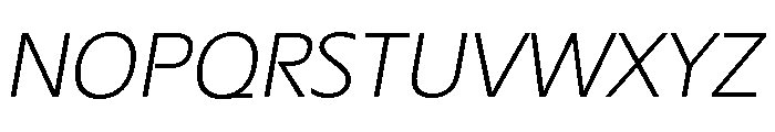 PSL Ornanong Pro Light Italic Font UPPERCASE