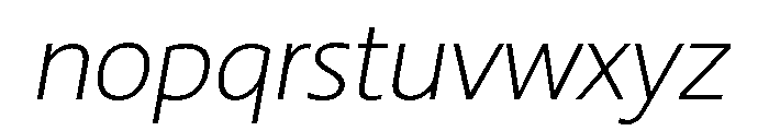 PSL Ornanong Pro Light Italic Font LOWERCASE