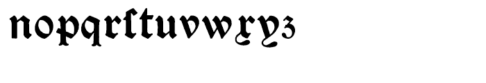 Psalter Gotisch Bold Regular Font LOWERCASE