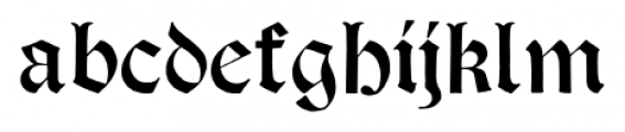 PsalterGotisch Regular Font LOWERCASE