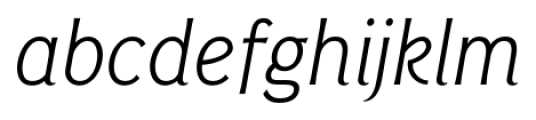 Pseudonym Narrow Light Italic Font LOWERCASE