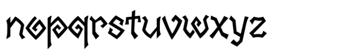 Pseudographia Regular Font LOWERCASE