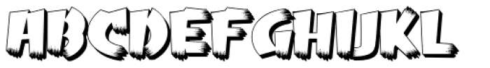 Psychobilly Outline Font LOWERCASE
