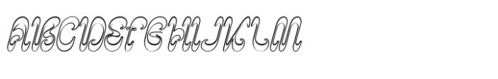 Psychodelic Outline Font UPPERCASE