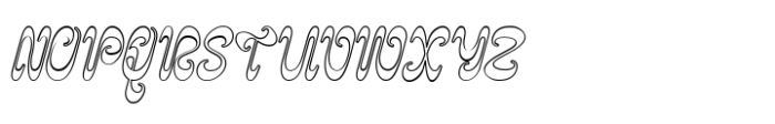 Psychodelic Outline Font UPPERCASE