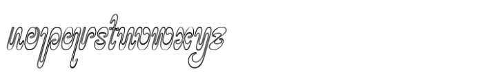 Psychodelic Outline Font LOWERCASE