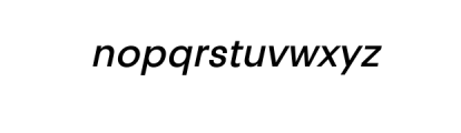 PT Areka Nova Medium Italic.otf Font LOWERCASE