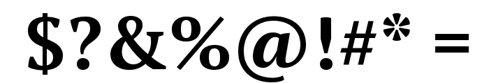 PT Serif Bold Font OTHER CHARS